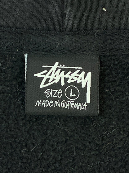 【現状渡し品】【メンズ】 STUSSY ステューシー STOCK LOGO LS ZIP UP PARKA フルジップパーカー 142-260604-AS-4-min サイズ：L カラー：ブラック 万代Net店