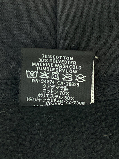 【現状渡し品】【メンズ】 STUSSY ステューシー STOCK LOGO LS ZIP UP PARKA フルジップパーカー 142-260604-AS-4-min サイズ：L カラー：ブラック 万代Net店