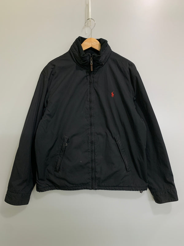 【中古品】【メンズ】 POLO RALPH LAUREN ポロ・ラルフローレン NYLON JACKET ナイロンジャケット メンズ アウター 147-260612-em-42-min サイズ：L カラー：ブラック 万代Net店