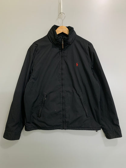 【中古品】【メンズ】 POLO RALPH LAUREN ポロ・ラルフローレン NYLON JACKET ナイロンジャケット メンズ アウター 147-260612-em-42-min サイズ：L カラー：ブラック 万代Net店