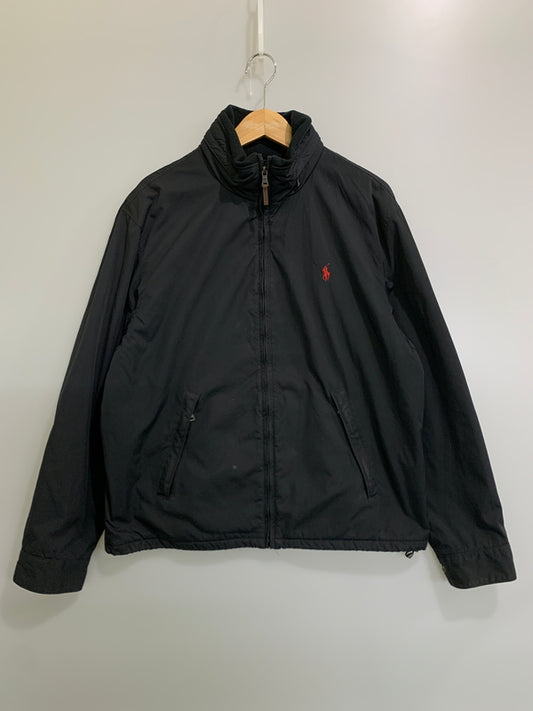 【中古品】【メンズ】 POLO RALPH LAUREN ポロ・ラルフローレン NYLON JACKET ナイロンジャケット メンズ アウター 147-260612-em-42-min サイズ：L カラー：ブラック 万代Net店