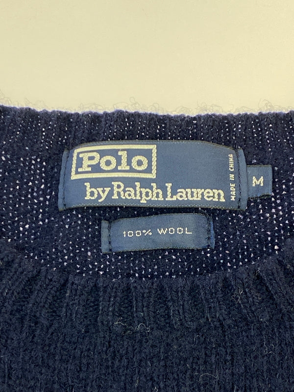 【中古品】【メンズ】 POLO by Ralph Lauren ポロバイラルフローレン SWEATER セーター 146-260604-AS-15-min サイズ：M カラー：ネイビー 万代Net店