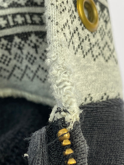 【中古品】【メンズ】 CHAMPION チャンピオン REVERSE WEAVE ZIP HOODIE リバース ウィーブ ジップ フーディー パーカー 148-260724-hu-44-min サイズ：L カラー：ブラック/ホワイト 万代Net店