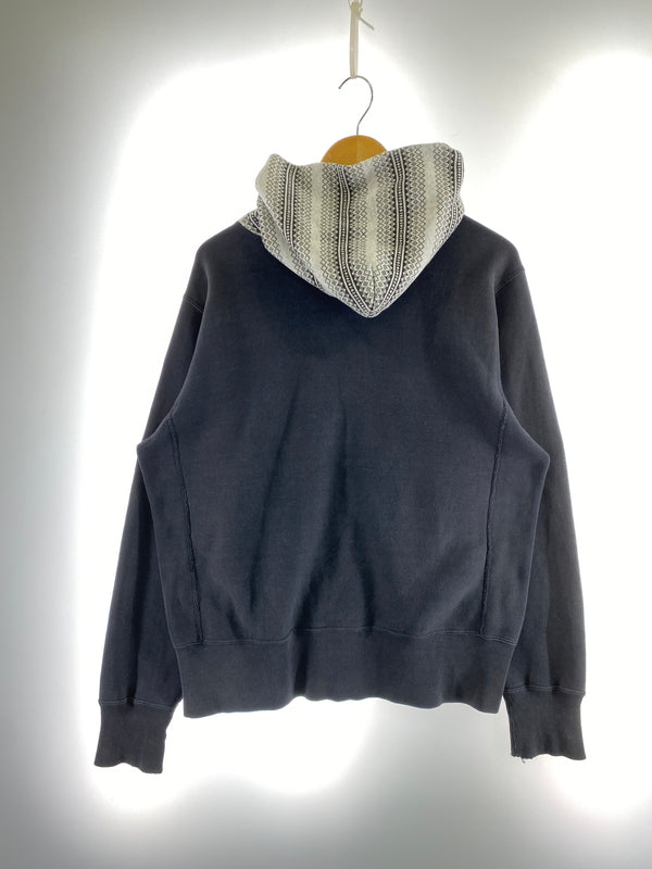 【中古品】【メンズ】 CHAMPION チャンピオン REVERSE WEAVE ZIP HOODIE リバース ウィーブ ジップ フーディー パーカー 148-260724-hu-44-min サイズ：L カラー：ブラック/ホワイト 万代Net店