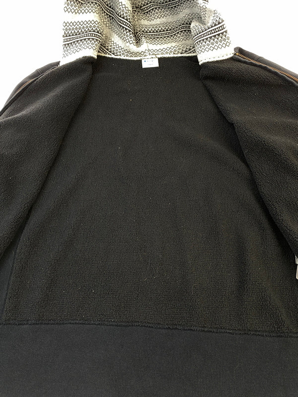 【中古品】【メンズ】 CHAMPION チャンピオン REVERSE WEAVE ZIP HOODIE リバース ウィーブ ジップ フーディー パーカー 148-260724-hu-44-min サイズ：L カラー：ブラック/ホワイト 万代Net店