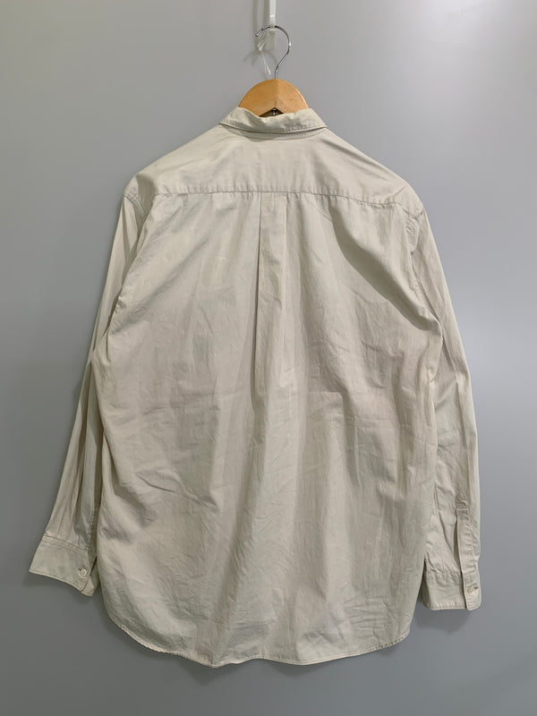 【中古品】【メンズ】 COMME DES GARCONS コムデギャルソン SHIRT 異素材切替シャツ 長袖シャツ ロングスリーブ 140-260604-AS-45-min サイズ：M カラー：ベージュ 万代Net店