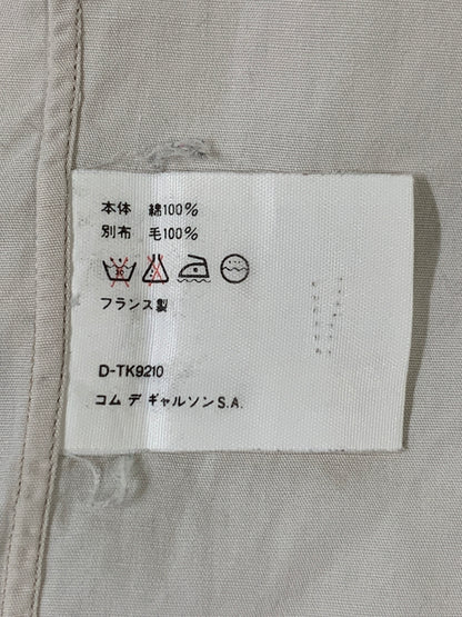 【中古品】【メンズ】 COMME DES GARCONS コムデギャルソン SHIRT 異素材切替シャツ 長袖シャツ ロングスリーブ 140-260604-AS-45-min サイズ：M カラー：ベージュ 万代Net店