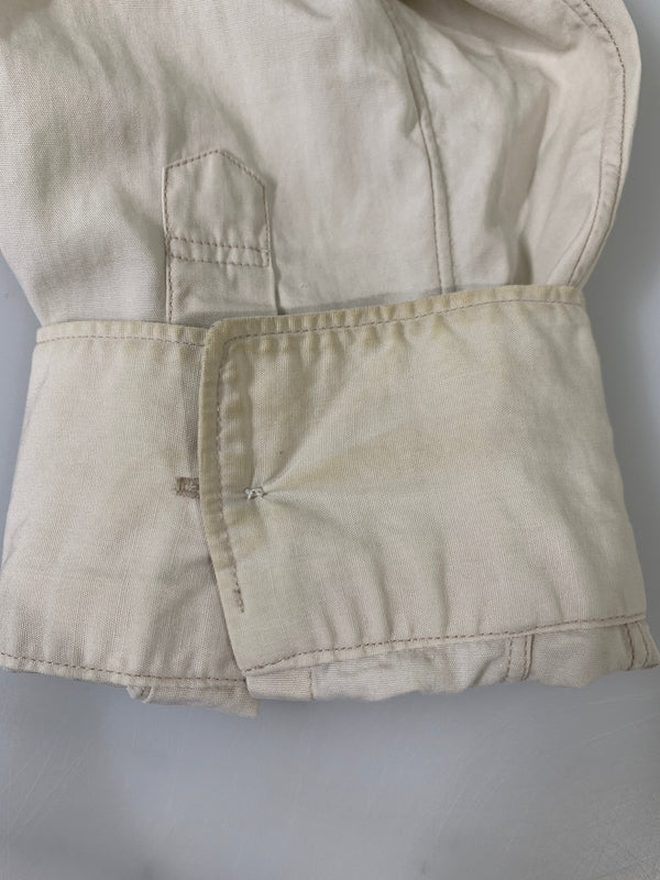 【中古品】【メンズ】 COMME DES GARCONS コムデギャルソン SHIRT 異素材切替シャツ 長袖シャツ ロングスリーブ 140-260604-AS-45-min サイズ：M カラー：ベージュ 万代Net店