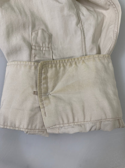 【中古品】【メンズ】 COMME DES GARCONS コムデギャルソン SHIRT 異素材切替シャツ 長袖シャツ ロングスリーブ 140-260604-AS-45-min サイズ：M カラー：ベージュ 万代Net店