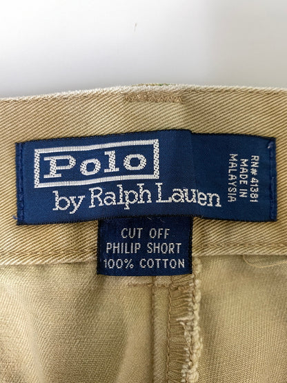【中古品】【メンズ】 POLO RALPH LAUREN ポロ ラルフローレン SHORT PANTS カットオフショーツ ショートパンツ ハーフパンツ ボトムス 158-260623-yn-26-min サイズ：40 カラー：ベージュ系 万代Net店