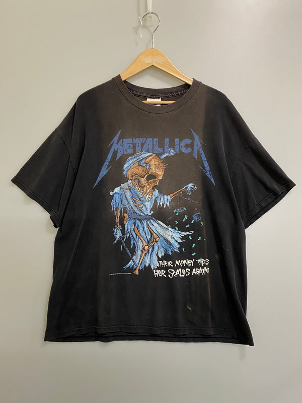 【現状渡し品】【メンズ】 METALLICA メタリカ PUSHEAD 1994 DORIS TEE ショートスリーブTシャツ 半袖Tシャツ トップス 146-260609-yn-11-min サイズ：XL カラー：ブラック 万代Net店