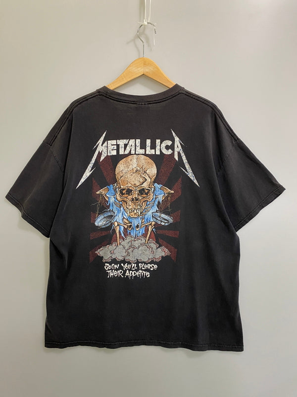 【現状渡し品】【メンズ】 METALLICA メタリカ PUSHEAD 1994 DORIS TEE ショートスリーブTシャツ 半袖Tシャツ トップス 146-260609-yn-11-min サイズ：XL カラー：ブラック 万代Net店