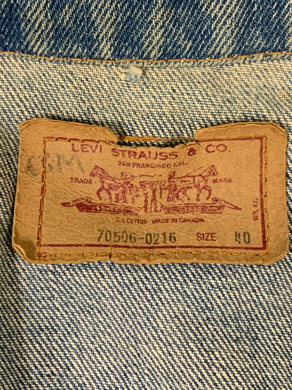 【中古品】【メンズ】 LEVI'S リーバイス 72506-0217 DENIM JACKET デニムジャケット アウター 146-260604-AS-48-min サイズ：40 カラー：インディゴ 万代Net店