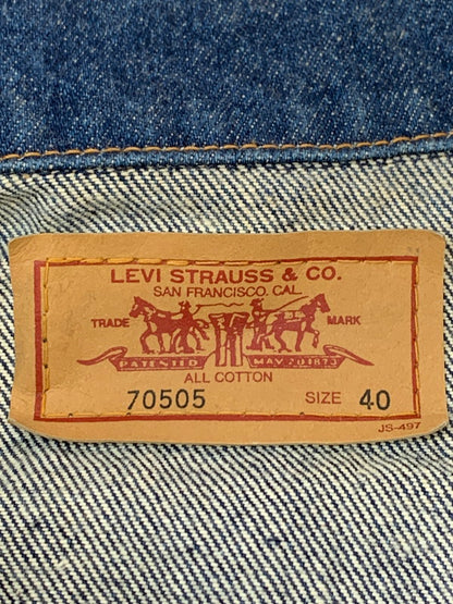 【中古品】【メンズ】 LEVI'S リーバイス 70505-02 DENIM JACKET デニムジャケット ジージャン Gジャン 146-260610-kt-10-min サイズ：40 カラー：ブルー 万代Net店
