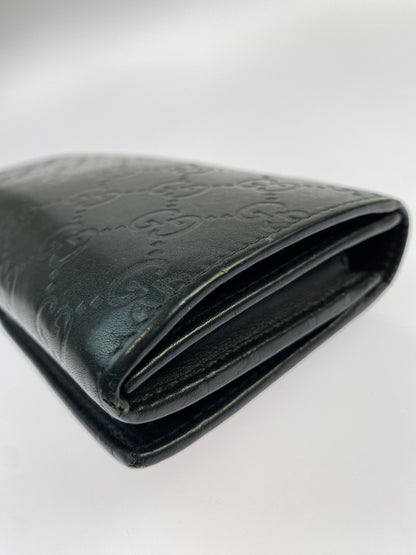 【中古品】【メンズ/レディース】 GUCCI グッチ 244946 グッチシマ ロングウォレット 長財布 181-260607-AS-20-min カラー：ブラック 万代Net店