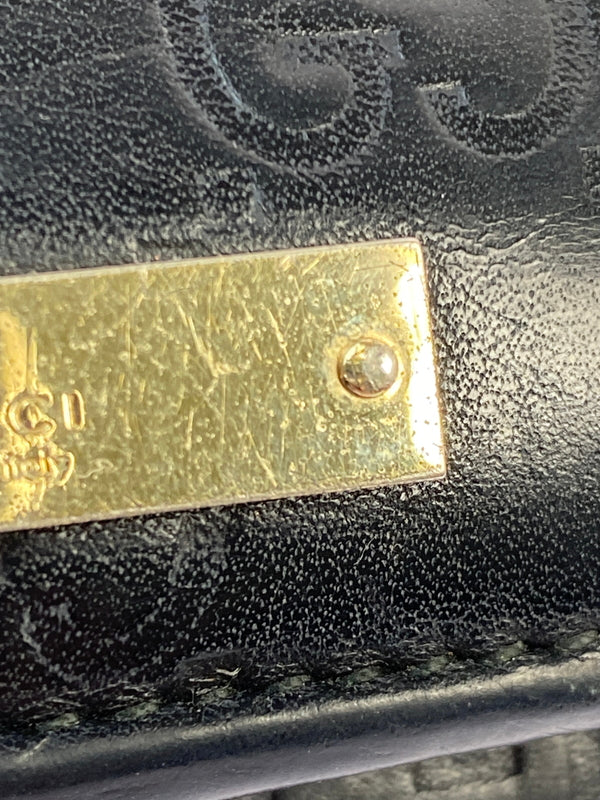 【中古品】【メンズ/レディース】 GUCCI グッチ 244946 グッチシマ ロングウォレット 長財布 181-260607-AS-20-min カラー：ブラック 万代Net店