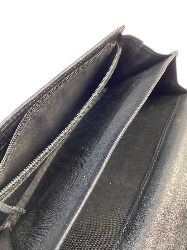 【中古品】【メンズ/レディース】 GUCCI グッチ 244946 グッチシマ ロングウォレット 長財布 181-260607-AS-20-min カラー：ブラック 万代Net店