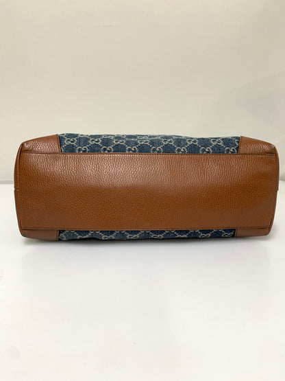 【中古品】【レディース】 GUCCI グッチ 631685 オフィディア GGデニム ミディアム トートバッグ カバン 180-260607-AS-1-min カラー：インディゴ/ブラウン 万代Net店
