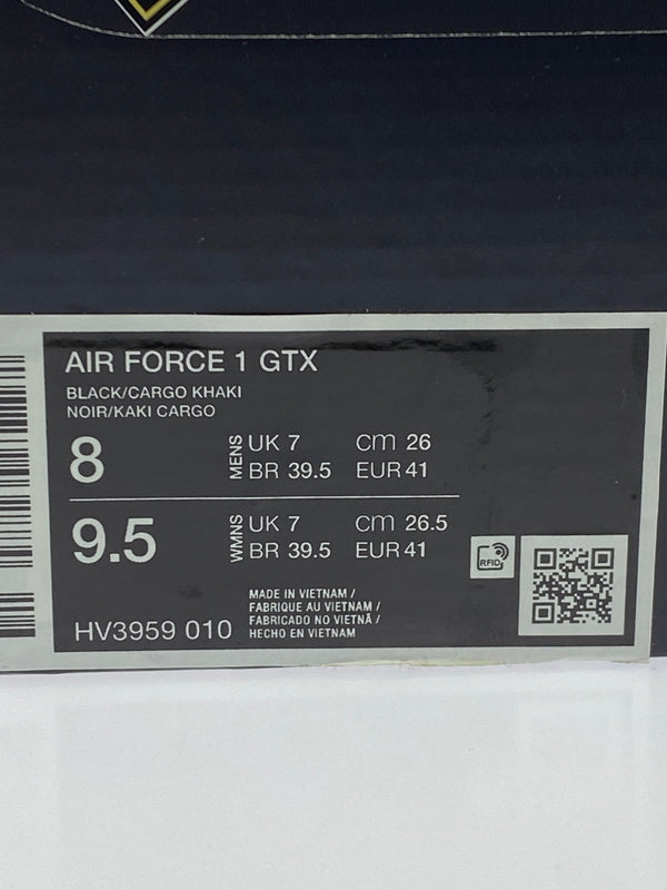 【中古品】【メンズ】 NIKE ナイキ AIR FORCE 1 GTX HV3959-010 エアフォース 1 ゴアテックス スニーカー 靴 160-260609-yn-01-min サイズ：26.0cm US8 カラー：BLACK/CARGO KHAKI 万代Net店