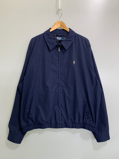 【中古品】【メンズ】 POLO by RALPH LAUREN ポロバイラルフローレン スイングトップ アウター 146-260604-AS-49-min サイズ：XXL カラー：ネイビー 万代Net店
