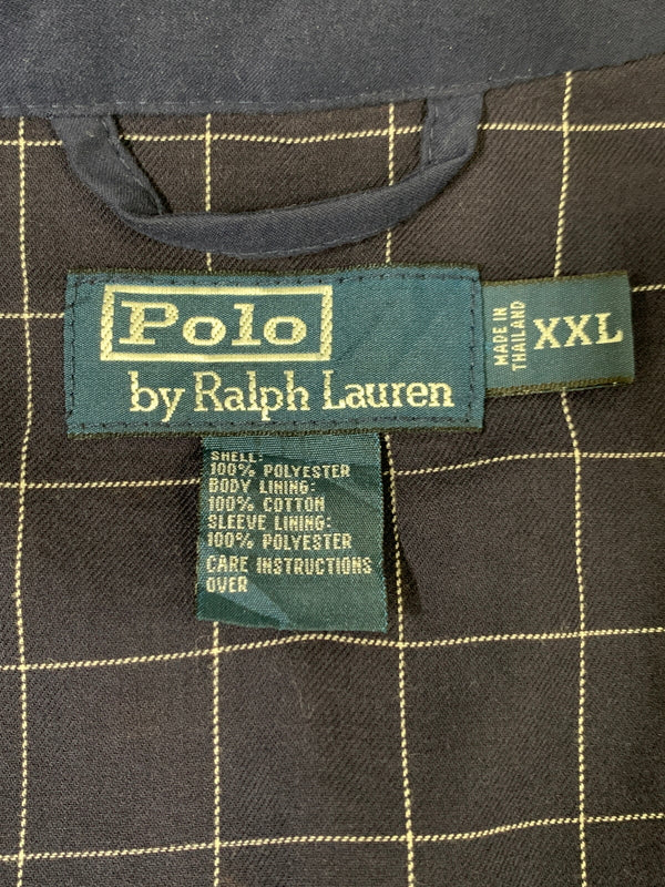 【中古品】【メンズ】 POLO by RALPH LAUREN ポロバイラルフローレン スイングトップ アウター 146-260604-AS-49-min サイズ：XXL カラー：ネイビー 万代Net店