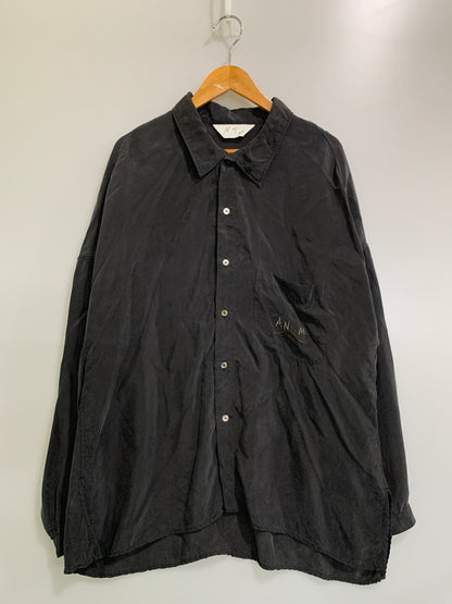 【中古品】【メンズ】 ANCELLM アンセルム ANC-SH78 EMBROIDERED SOUVENIR SHIRT スーベニアシャツ ロングスリーブ 140-260604-AS-46-min サイズ：1 カラー：ブラック 万代Net店