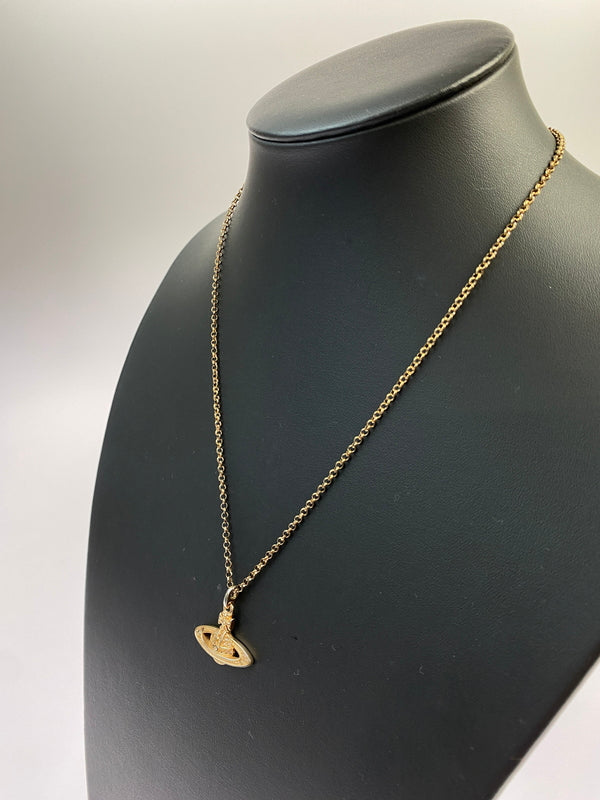 【中古品】【レディース】 VIVIENNE WESTWOOD ヴィヴィアンウエストウッド MINI BAS RELIEF NECKLACE ネックレス アクセサリー 193-260607-AS-22-min カラー：ピンクゴールド 万代Net店