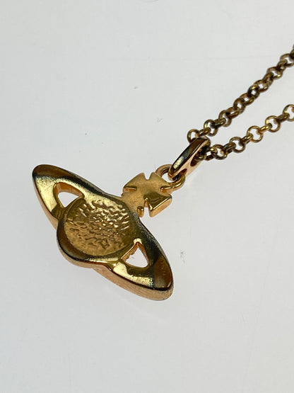 【中古品】【レディース】 VIVIENNE WESTWOOD ヴィヴィアンウエストウッド MINI BAS RELIEF NECKLACE ネックレス アクセサリー 193-260607-AS-22-min カラー：ピンクゴールド 万代Net店