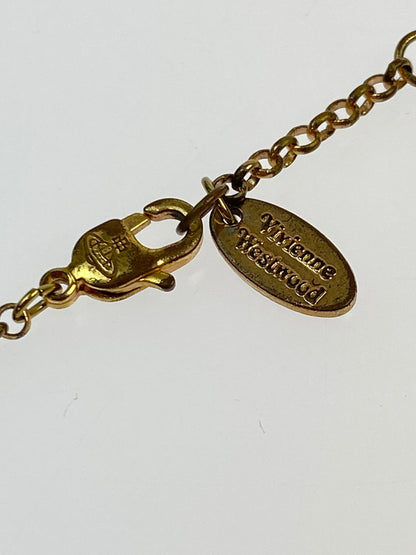 【中古品】【レディース】 VIVIENNE WESTWOOD ヴィヴィアンウエストウッド MINI BAS RELIEF NECKLACE ネックレス アクセサリー 193-260607-AS-22-min カラー：ピンクゴールド 万代Net店