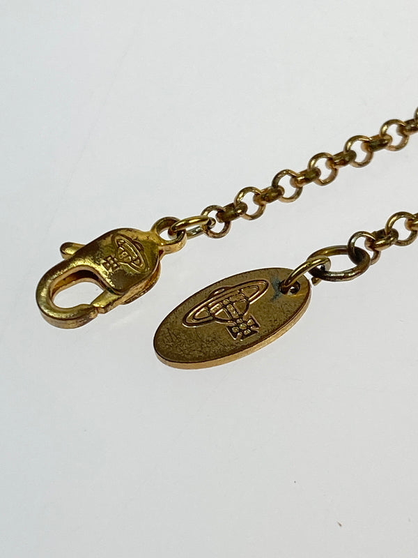 【中古品】【レディース】 VIVIENNE WESTWOOD ヴィヴィアンウエストウッド MINI BAS RELIEF NECKLACE ネックレス アクセサリー 193-260607-AS-22-min カラー：ピンクゴールド 万代Net店