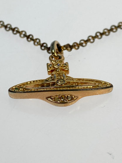 【中古品】【レディース】 VIVIENNE WESTWOOD ヴィヴィアンウエストウッド MINI BAS RELIEF NECKLACE ネックレス アクセサリー 193-260607-AS-22-min カラー：ピンクゴールド 万代Net店