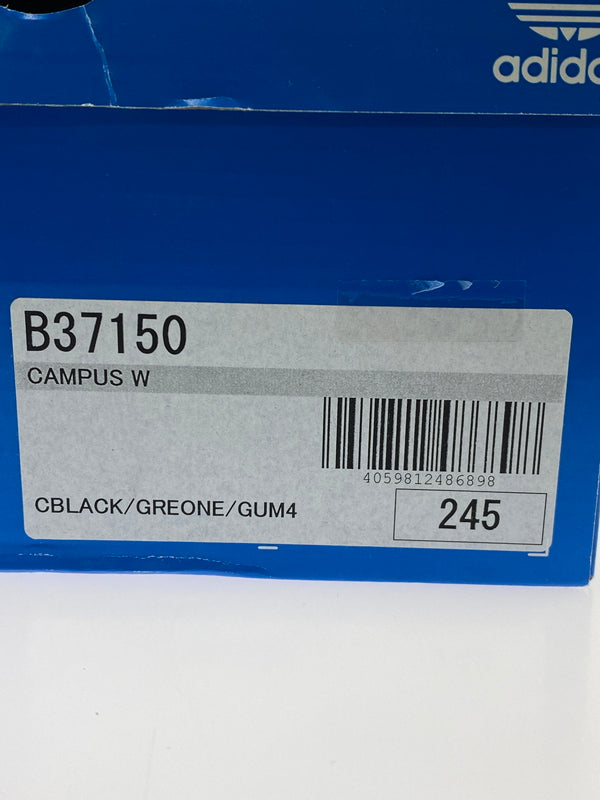 【中古美品】【レディース】 ADIDAS アディダス CUMPUS W B37150 キャンパス スニーカー 靴 166-260609-yn-05-min サイズ：24.5cm カラー：CBLACK/GREONE/GUM4 万代Net店