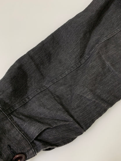 【中古品】【メンズ】 COMOLI コモリ JACKET P01-01010 リネン ベルテッドジャケット ライトアウター　 140-260605-yn-03-min サイズ：3 カラー：ブラック 万代Net店
