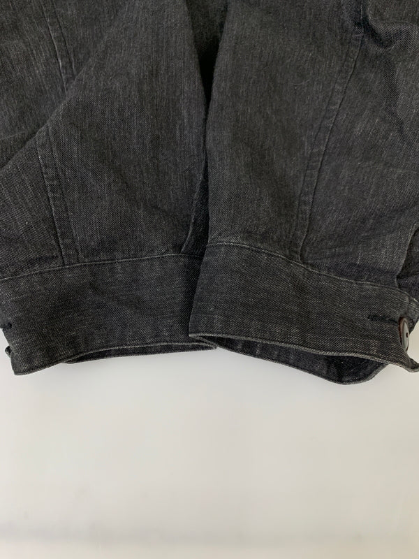 【中古品】【メンズ】 COMOLI コモリ JACKET P01-01010 リネン ベルテッドジャケット ライトアウター　 140-260605-yn-03-min サイズ：3 カラー：ブラック 万代Net店
