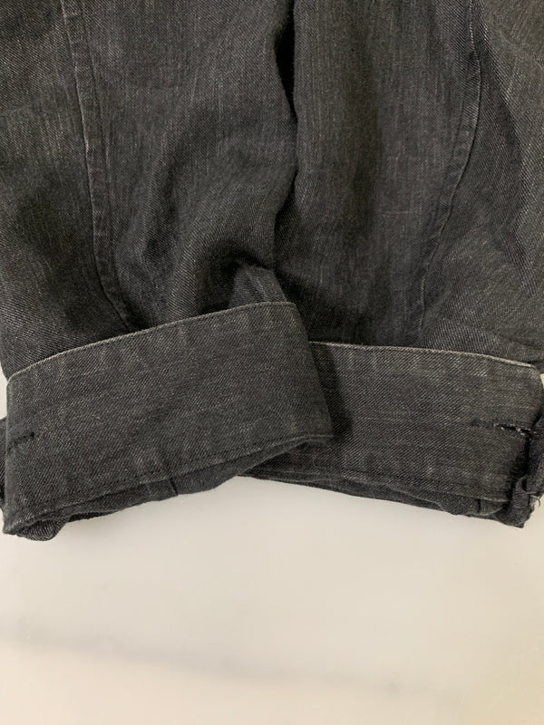【中古品】【メンズ】 COMOLI コモリ JACKET P01-01010 リネン ベルテッドジャケット ライトアウター　 140-260605-yn-03-min サイズ：3 カラー：ブラック 万代Net店
