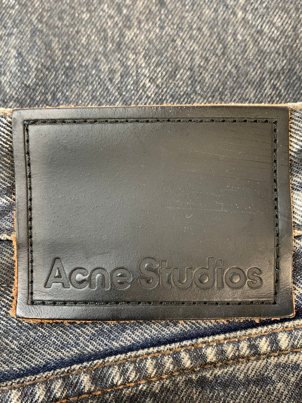 【中古品】【メンズ】 ACNE STUDIOS アクネ ストゥディオズ 2023 ASPHALT COATING DENIM PANT C00072 アスファルト コーティング デニム パンツ メンズ ボトムス ジーンズ 151-260612-em-12-min サイズ：EUR30 カラー：ブラック（インディゴに加工） 万代Net店