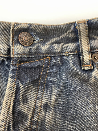 【中古品】【メンズ】 ACNE STUDIOS アクネ ストゥディオズ 2023 ASPHALT COATING DENIM PANT C00072 アスファルト コーティング デニム パンツ メンズ ボトムス ジーンズ 151-260612-em-12-min サイズ：EUR30 カラー：ブラック（インディゴに加工） 万代Net店