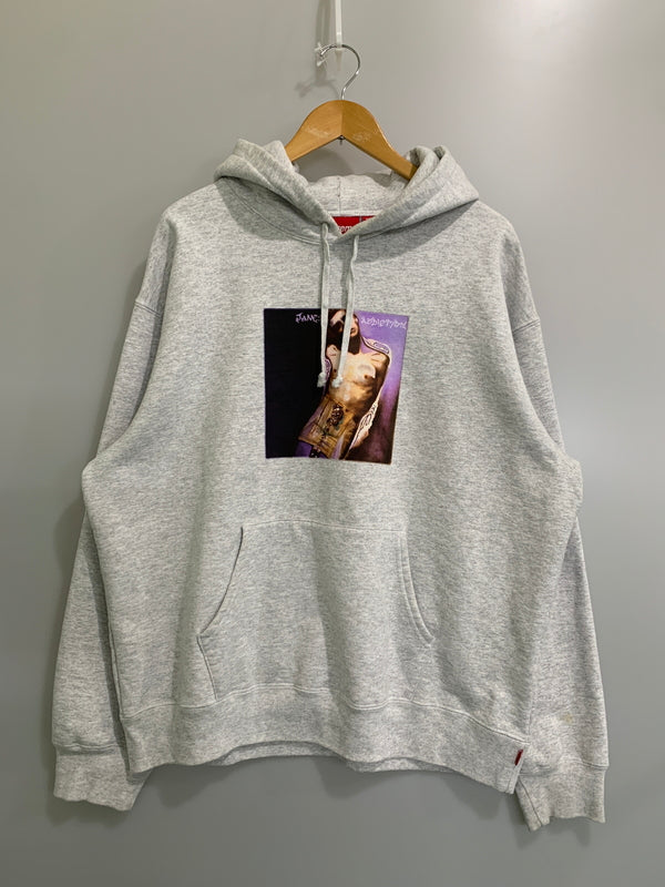 【中古品】【メンズ】 SUPREME シュプリーム 24FW JANE'S ADDICTION HOODED SWEATSHIRT ジェーンズ・アディクション フーデッド スウェットシャツ パーカー トップス 149-260605-yn-02-min サイズ：XL カラー：ライトグレー 万代Net店