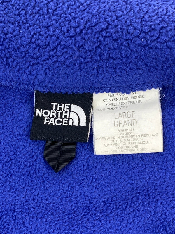【中古品】【メンズ】 THE NORTH FACE ザ ノースフェイス LOGO FLEECE JACKET ロゴ フリース ジャケット アウター 144-260922-hu-10-min サイズ：L カラー：ブルー 万代Net店