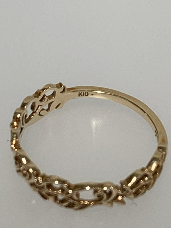 【中古品】【レディース】 AGATE アガット K10 リング 指輪 アクセサリー 192-260607-AS-7-min カラー：ピンクゴールド 万代Net店