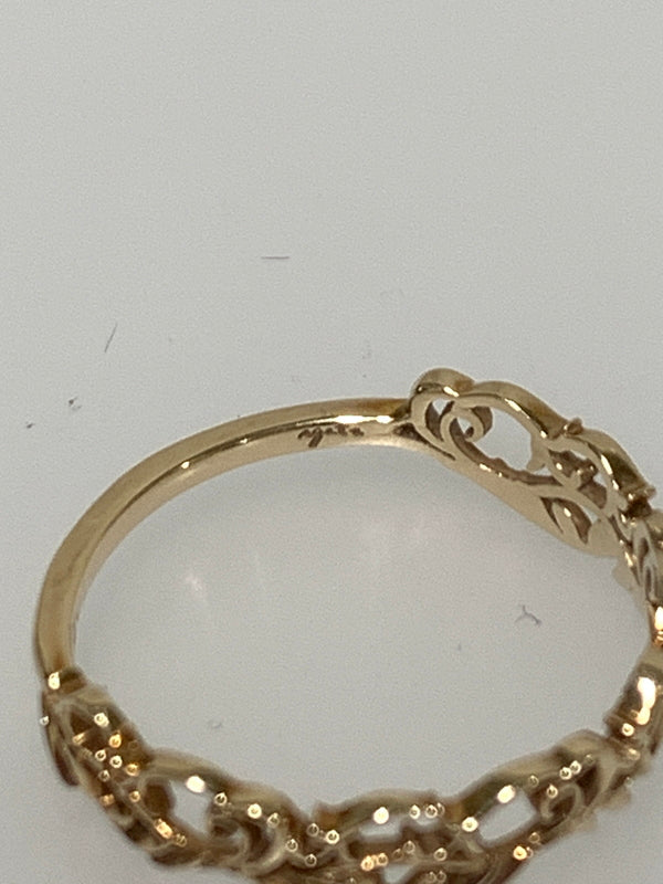 【中古品】【レディース】 AGATE アガット K10 リング 指輪 アクセサリー 192-260607-AS-7-min カラー：ピンクゴールド 万代Net店