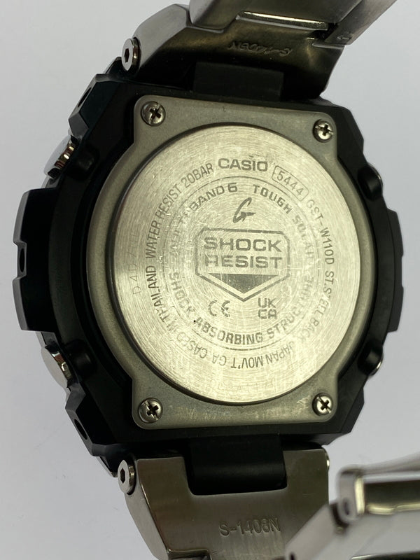 【中古品】【メンズ】 G-SHOCK ジーショック GST-W110D 電波ソーラー 腕時計 196-260607-AS-23-min カラー：シルバー 万代Net店