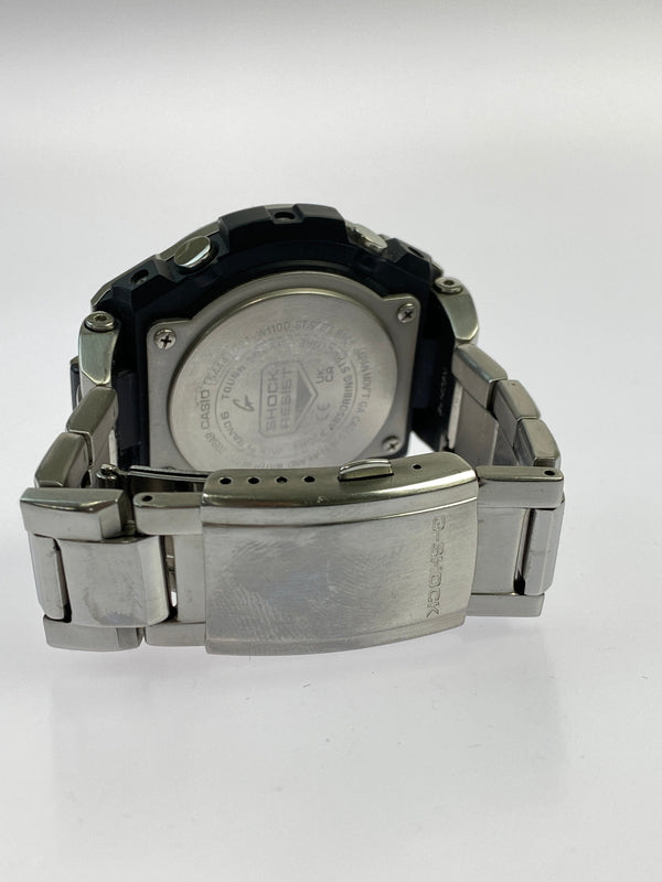 【中古品】【メンズ】 G-SHOCK ジーショック GST-W110D 電波ソーラー 腕時計 196-260607-AS-23-min カラー：シルバー 万代Net店
