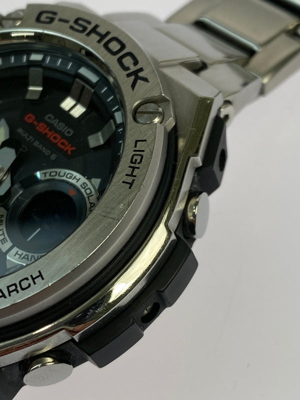 【中古品】【メンズ】 G-SHOCK ジーショック GST-W110D 電波ソーラー 腕時計 196-260607-AS-23-min カラー：シルバー 万代Net店