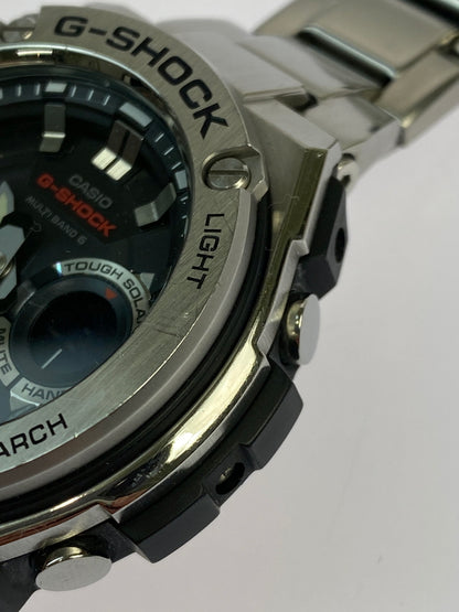 【中古品】【メンズ】 G-SHOCK ジーショック GST-W110D 電波ソーラー 腕時計 196-260607-AS-23-min カラー：シルバー 万代Net店