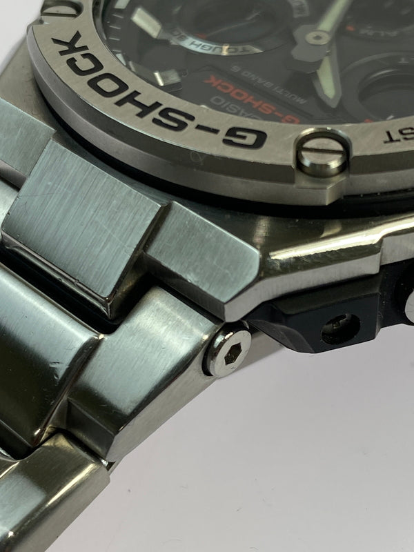 【中古品】【メンズ】 G-SHOCK ジーショック GST-W110D 電波ソーラー 腕時計 196-260607-AS-23-min カラー：シルバー 万代Net店