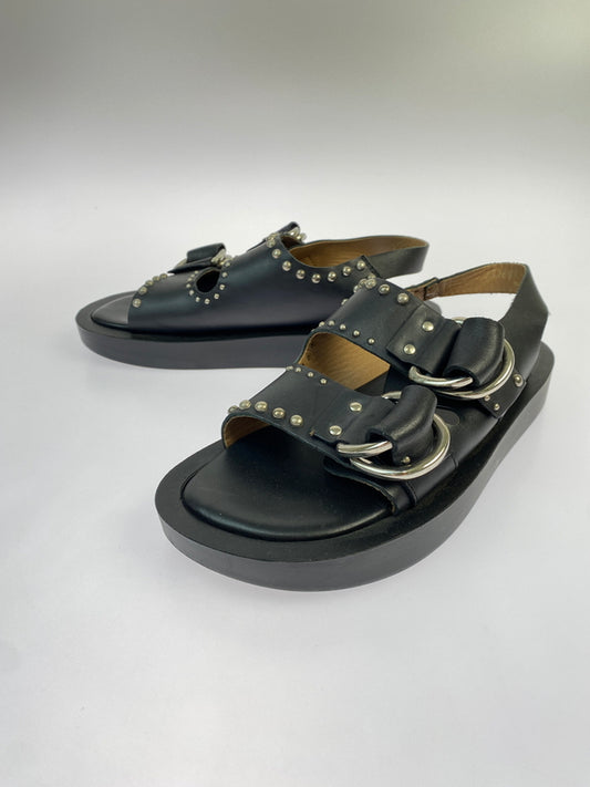 【中古品】【メンズ】 CAMINANDO カミナンド DOUBLE STRAP SANDAL サンダル 靴 シューズ 167-260607-AS-18-min サイズ：8 カラー：ブラック 万代Net店