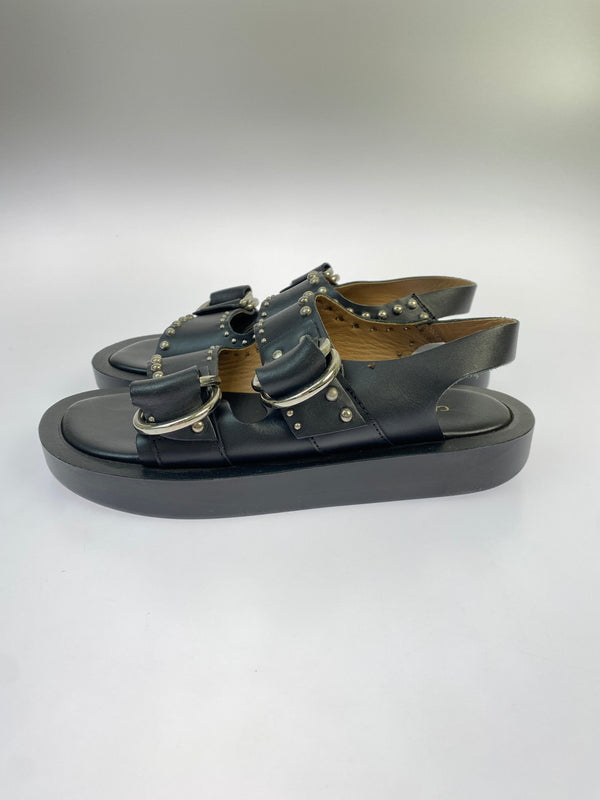 【中古品】【メンズ】 CAMINANDO カミナンド DOUBLE STRAP SANDAL サンダル 靴 シューズ 167-260607-AS-18-min サイズ：8 カラー：ブラック 万代Net店