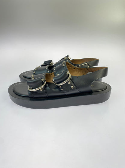 【中古品】【メンズ】 CAMINANDO カミナンド DOUBLE STRAP SANDAL サンダル 靴 シューズ 167-260607-AS-18-min サイズ：8 カラー：ブラック 万代Net店