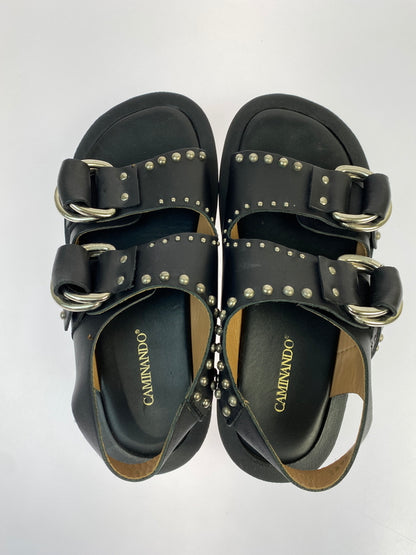 【中古品】【メンズ】 CAMINANDO カミナンド DOUBLE STRAP SANDAL サンダル 靴 シューズ 167-260607-AS-18-min サイズ：8 カラー：ブラック 万代Net店